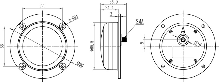 HX-CA7603A Three-system seven-frequency external circular aerial antenna