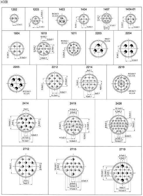 Conectores elétricos XCE