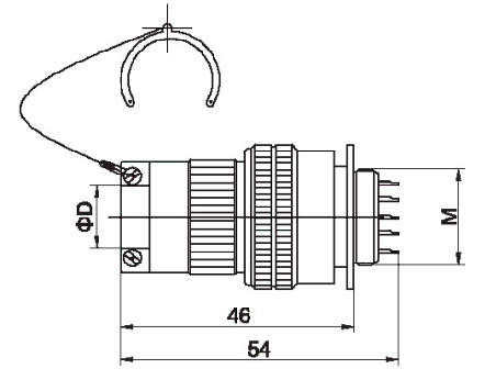Conector elétrico circular série Y3