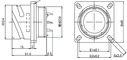 Conectores elétricos YMG